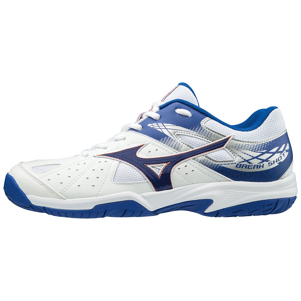 Mizuno Women's Tennis Shoes BREAK SHOT 2 AC White/Blue - AOWDQGF-01